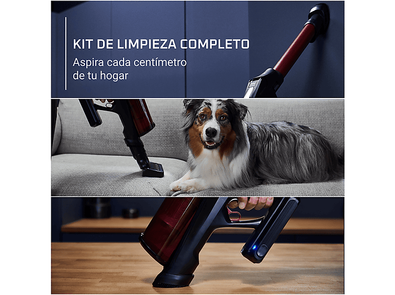 ROWENTA Aspirador escoba en color Rojo — 380 W y 0.65 L — foto 4