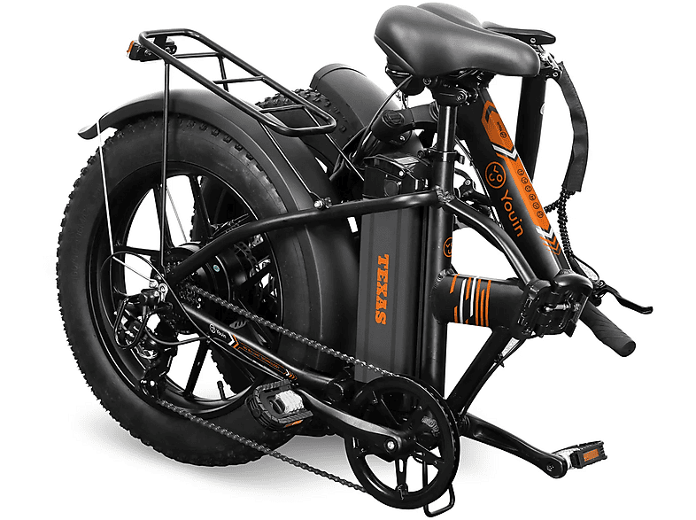Bicicleta plegable YOUIN con 250 W en color Negro — foto 5
