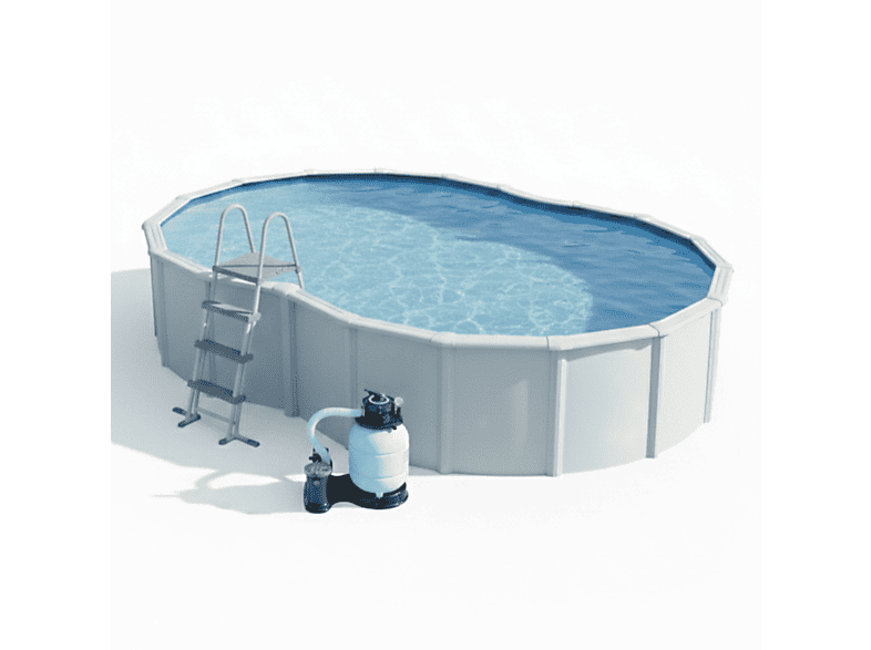 Piscina de acero GRE con None en color Blanco