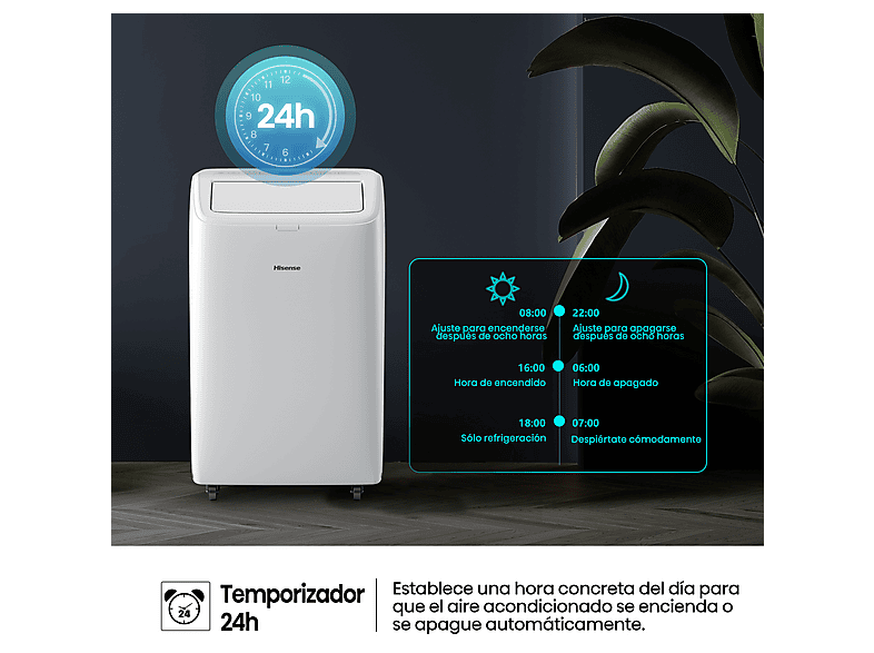 Aire acondicionado portátil HISENSE en color Blanco — foto 10