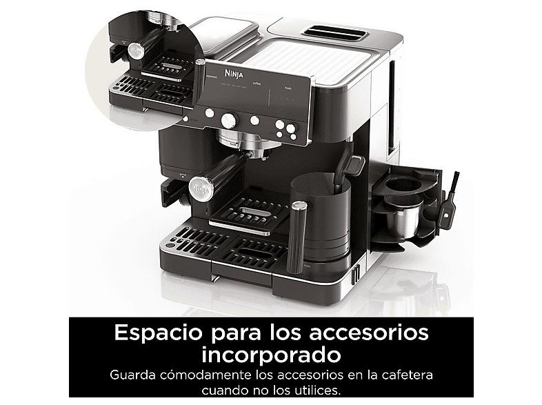 NINJA Cafetera express 9 bar (mod. Luxe Café Premier ES601EUBK) en color Negro — foto 9