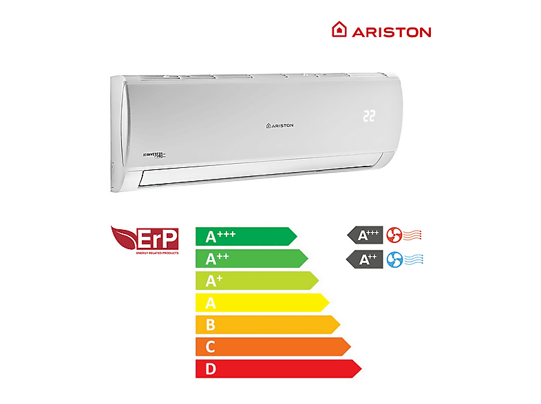 ARISTON Split 1x1 Frío/Calor (mod. ALYS MUDO25 ++) en color White — foto 4