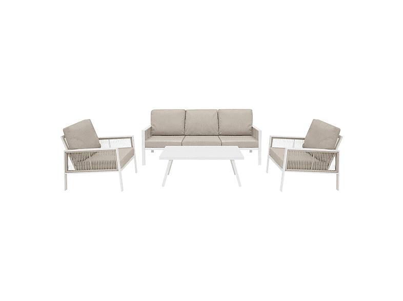 Conjunto de jardín MONSTER con 201 cm x 82 cm x 75 cm en color Blanca — foto 1