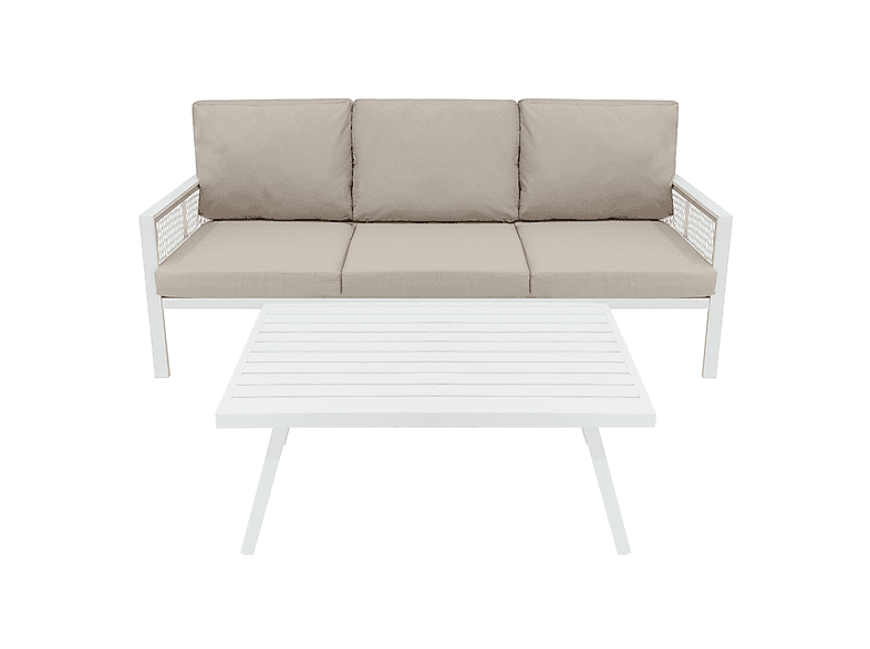 Conjunto de jardín MONSTER con 201 cm x 82 cm x 75 cm en color Blanca — foto 3