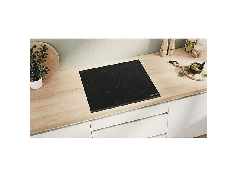 Placa de inducción BOSCH con 3 zonas en color Negro — foto 2