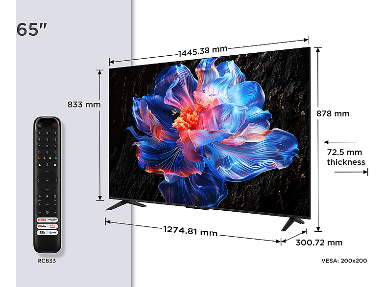 TV LED 65" TCL con UHD 4K en color Negro — foto 15