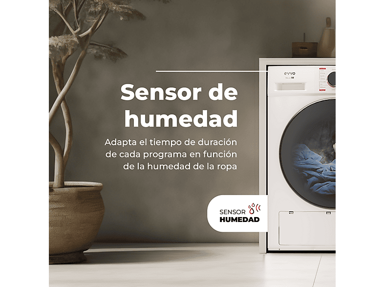 EVVO Secadora bomba de calor en color Inoxidable (mod. S8X D) — foto 4