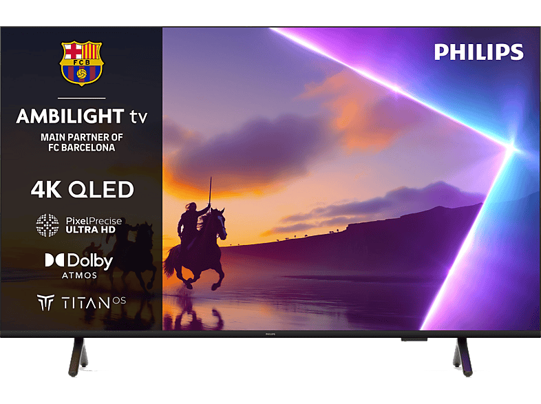TV QLED 65" PHILIPS en color Negro mate (mod. Ambilight 65PUS8510/12)