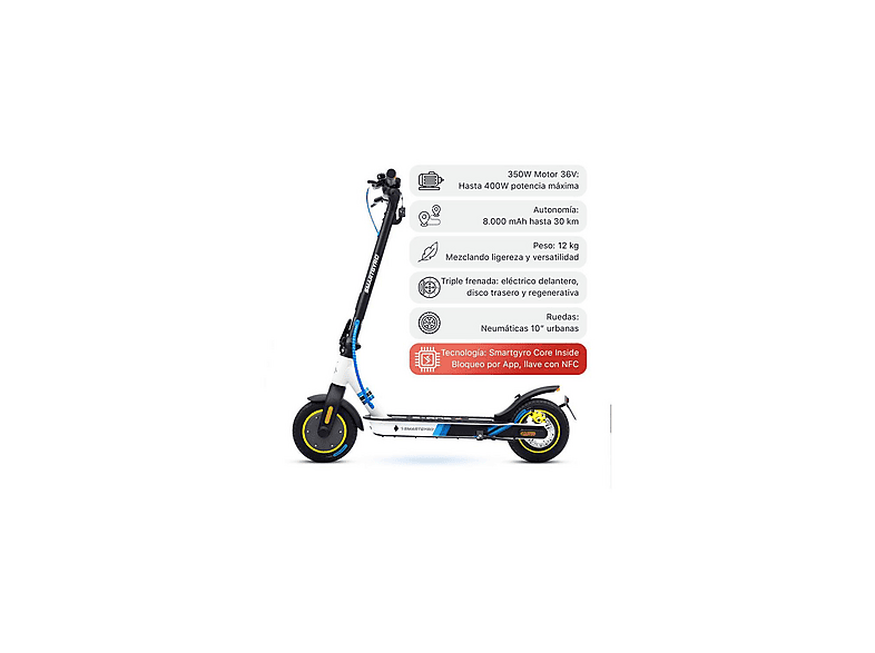 Patinete eléctrico SMARTGYRO con Homologado DGT en color Azul — foto 4
