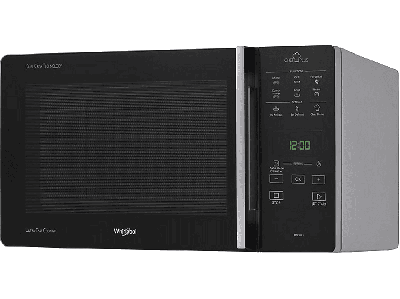 WHIRLPOOL Microondas en color Silver — 800 W y 6 potencia