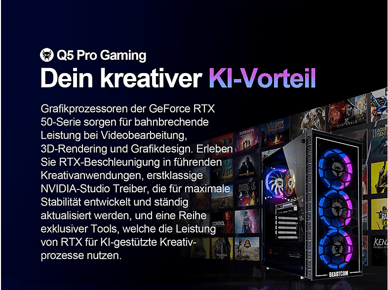 BEASTCOM Pack PC gaming — AMD Ryzen™ 5 8400F y 16 GB RAM — foto 8