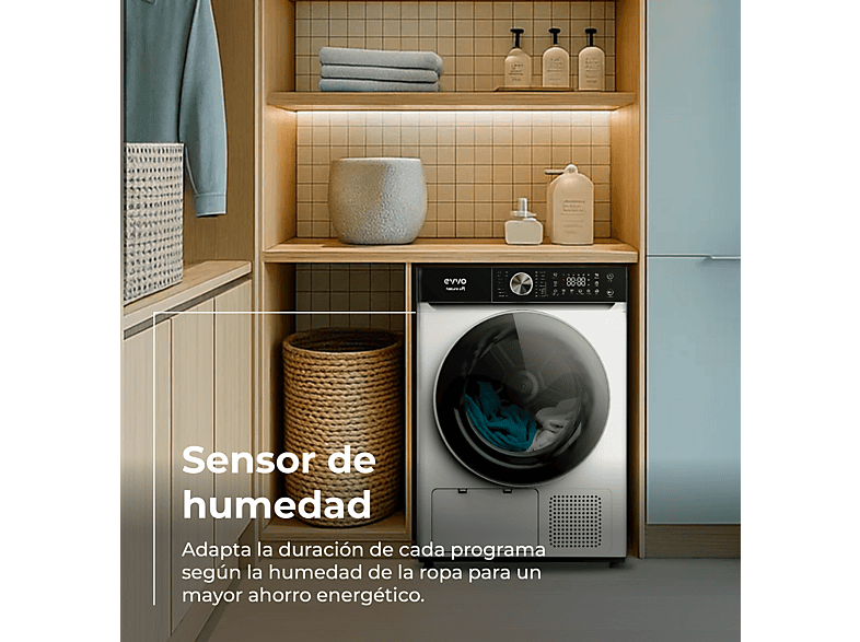EVVO Secadora bomba de calor en color Blanco (mod. Nature SR10) — foto 5