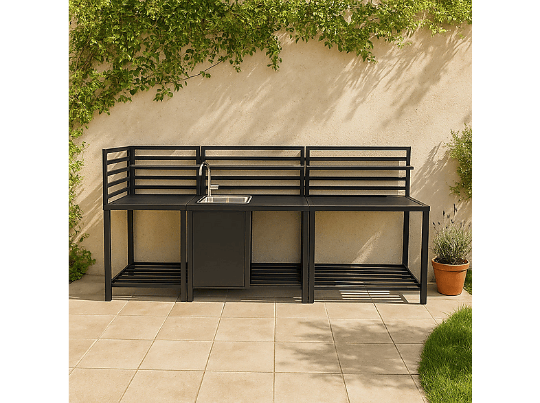 Mueble de cocina MONSTER — 240 cm x 61,5 cm x 128 cm y 240 cm — foto 5