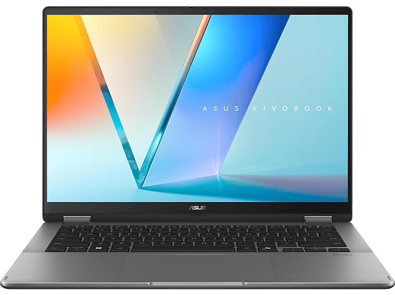 Convertible 2 en 1 ASUS en color Gris Mate, 14" WUXGA