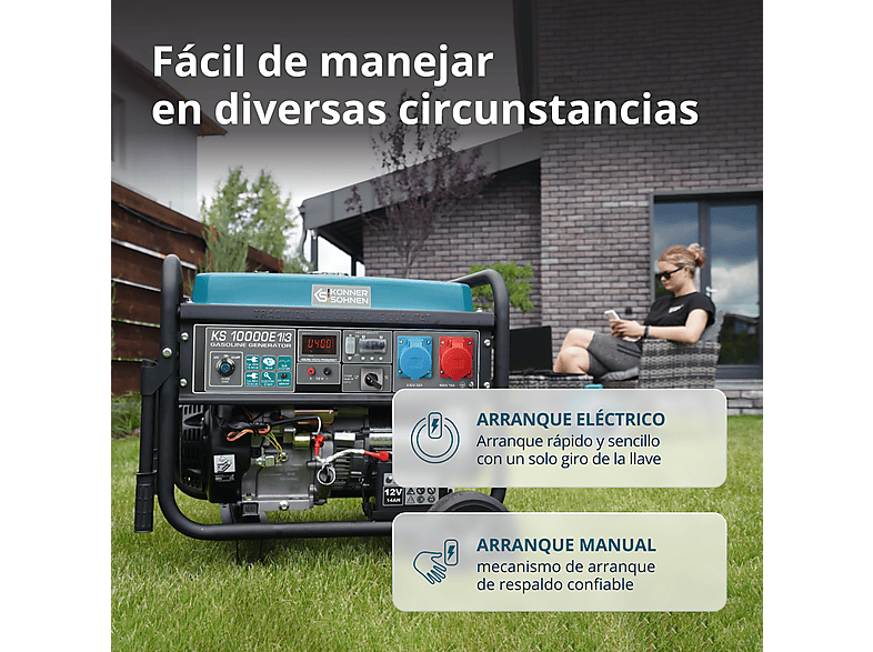 Generador de energía KÖNNER & SÖHNEN en color Multicolor de 25 l — foto 4