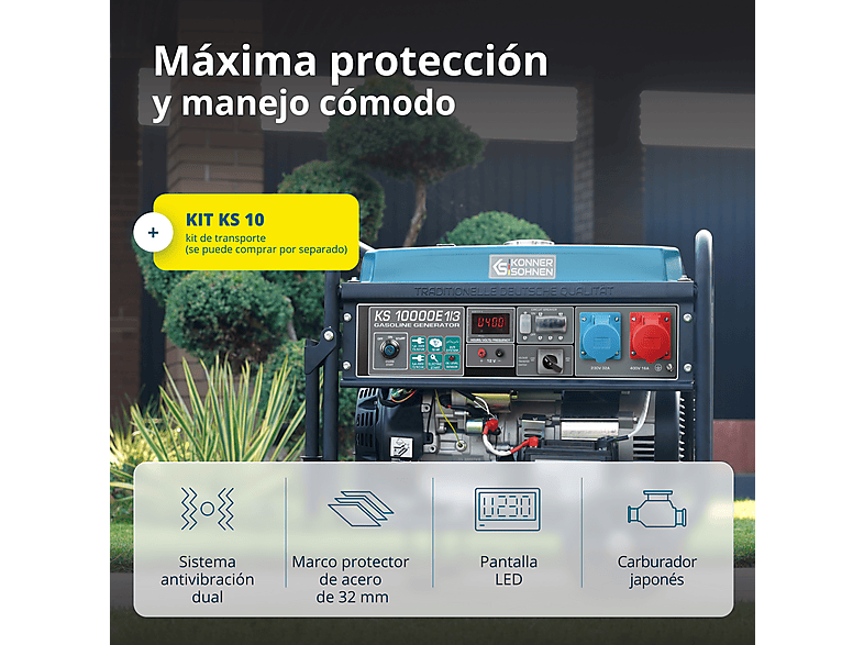 Generador de energía KÖNNER & SÖHNEN en color Multicolor de 25 l — foto 9