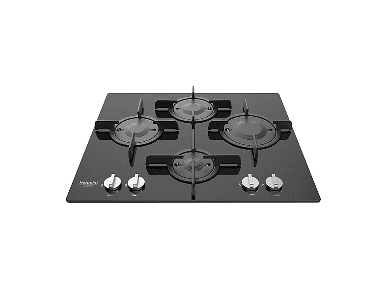 Placa de gas HOTPOINT en color Negro, 4 zone(s) zonas