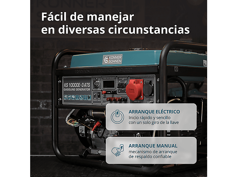 Generador de energía KÖNNER & SÖHNEN en color Multicolor de 25 l — foto 5