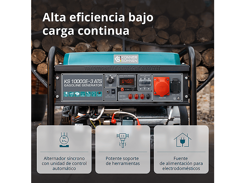 Generador de energía KÖNNER & SÖHNEN en color Multicolor de 25 l — foto 6