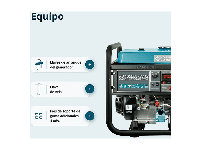 Generador de energía KÖNNER & SÖHNEN en color Multicolor de 25 l — foto 9