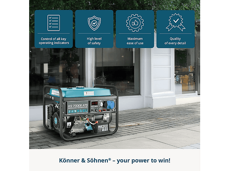 Generador de energía KÖNNER & SÖHNEN en color Multicolor de 25 l — foto 8