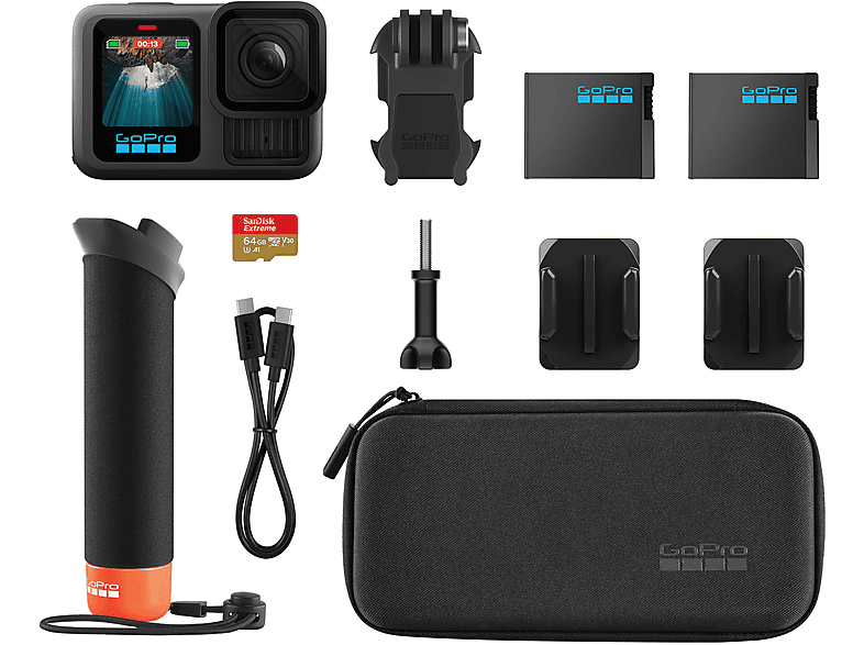 Cámara deportiva HERO13 Black Pack + Accessories GOPRO con 3,5 mm en color Negro — foto 2