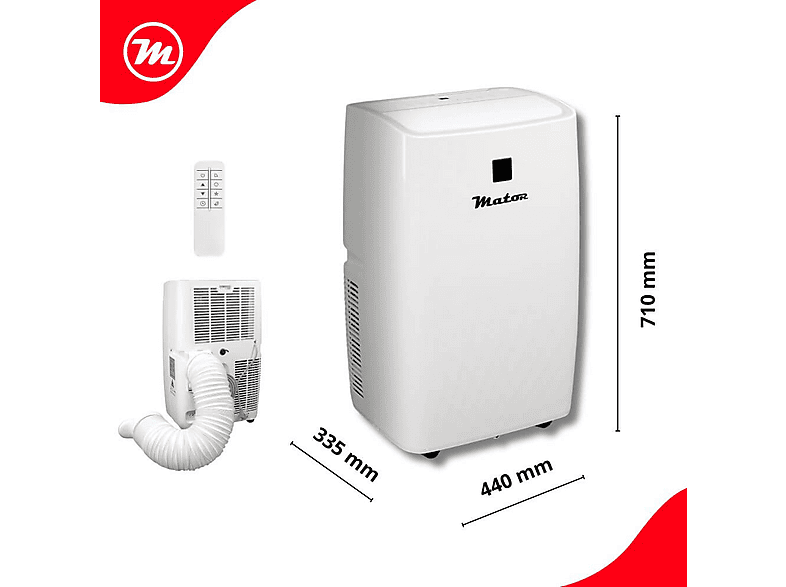 MATOR Aire acondicionado portátil 12000 fg/h (mod. FDP35-3.500 W-3.010 Frig/h) en color Blanco — foto 5