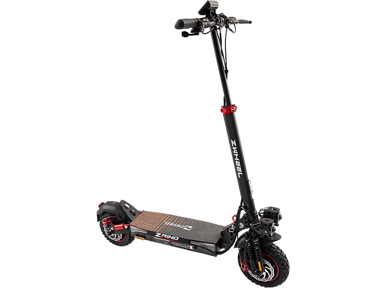Patinete eléctrico ZWHEEL en color Negro | Rojo, Pot. máx. 2000 W