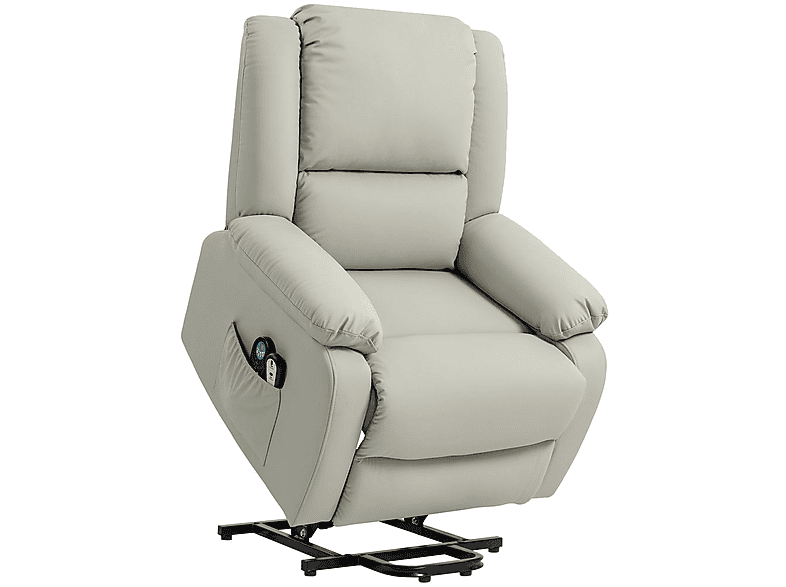 HOMCOM Sillón levanta personas en color Gris Claro (mod. 713-164V90LG)