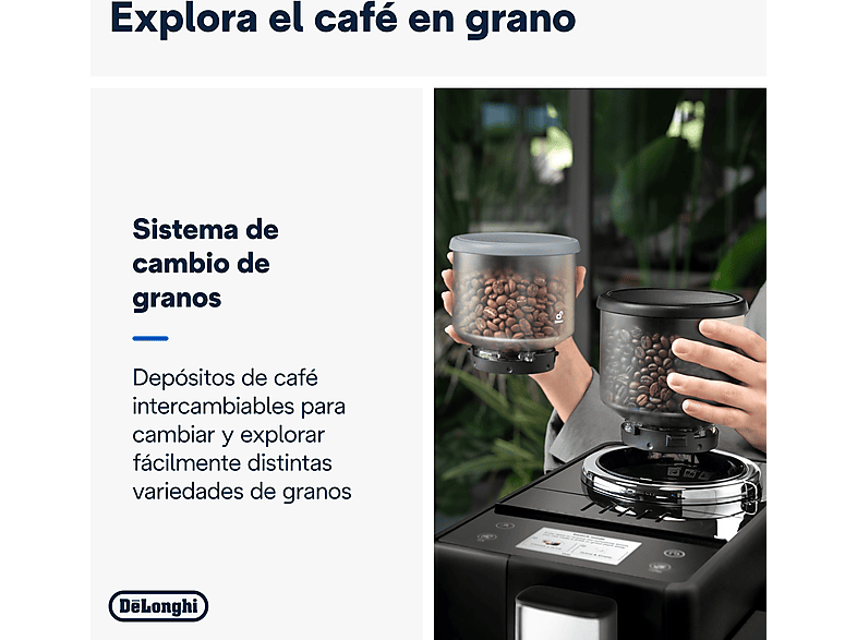 DE LONGHI Cafetera superautomática en color Negro — foto 3