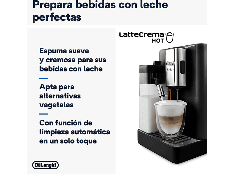DE LONGHI Cafetera superautomática en color Negro — foto 4