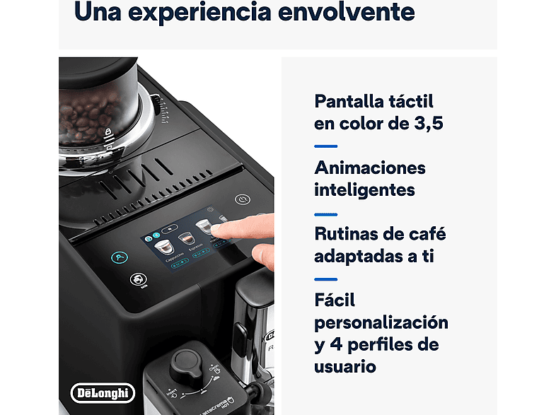 DE LONGHI Cafetera superautomática en color Negro — foto 6