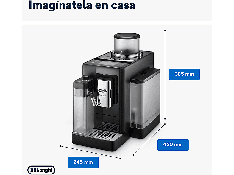 DE LONGHI Cafetera superautomática en color Negro — foto 7