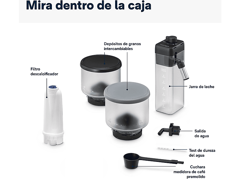 DE LONGHI Cafetera superautomática en color Negro — foto 8