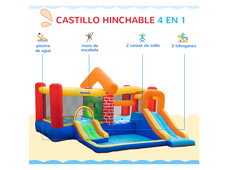 Castillo hinchable OUTSUNNY (mod. 342-055V90) — foto 7