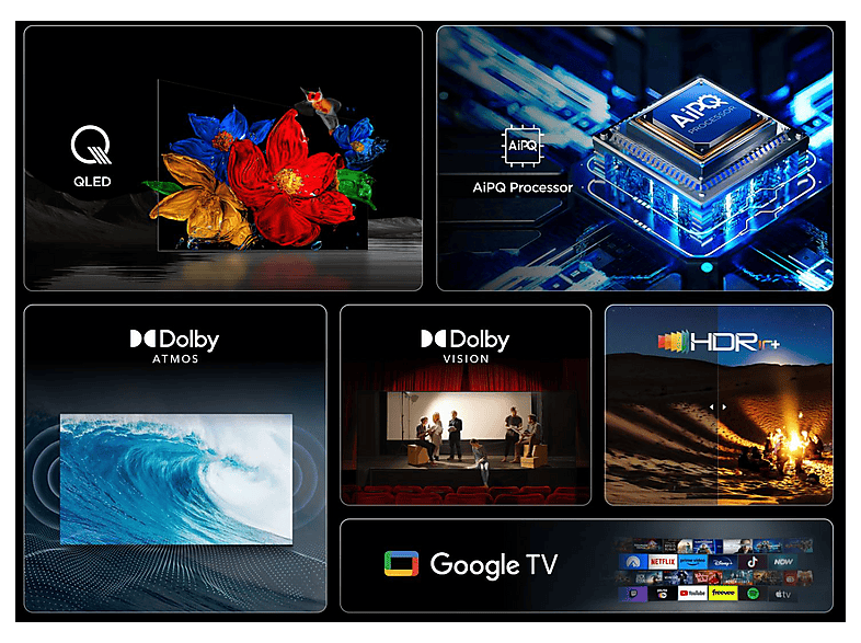 TV QLED 55" TCL en color Negro, UHD 4K — foto 17