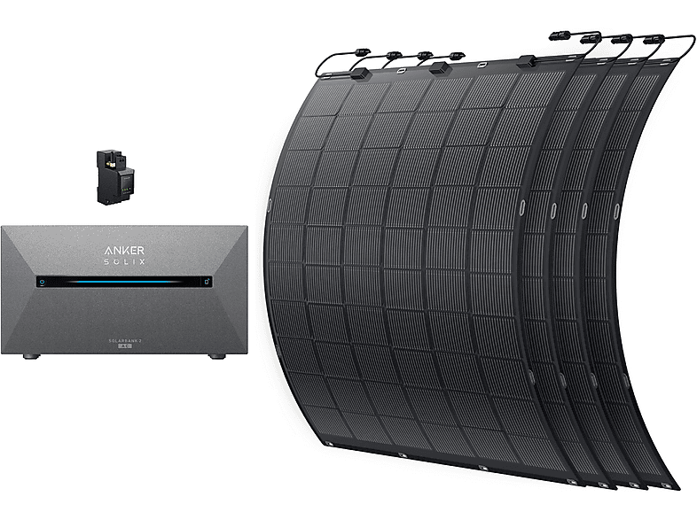 ANKER Kit solar en color Negro (mod. E1600 AC con 4xFS20)