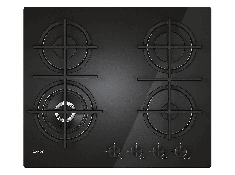 Placa de gas CANDY en color Negro de 4 zone(s) zonas