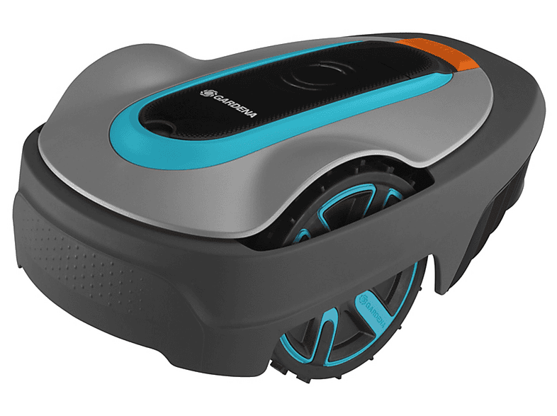 Robot cortacésped GARDENA en color Negro, Azul, Gris, 57 dB(A)