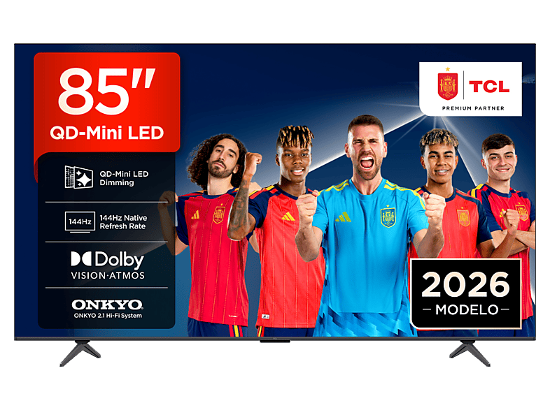 TV QD-Mini LED 85" TCL con UHD 4K en color Negro — foto 1