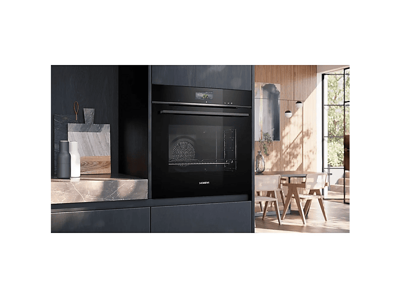SIEMENS Horno a vapor Pirolítico (mod. iQ700 HR776G1B1) en color Negro — foto 6