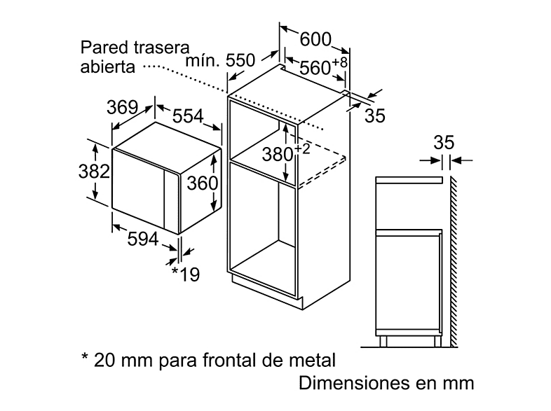 Microondas integrable BOSCH — 900W y 25 L — foto 11