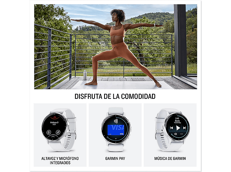 GARMIN Smartwatch FRENCH GRAY AND SOFT GOLD (mod. VENU 3S) — foto 4