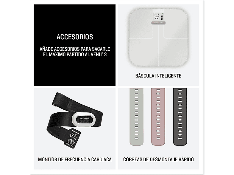 GARMIN Smartwatch FRENCH GRAY AND SOFT GOLD (mod. VENU 3S) — foto 6