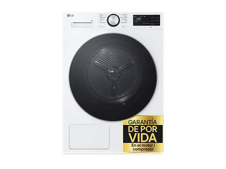 LG Secadora bomba de calor en color Blanco — 9 kg y 12 programas — foto 1