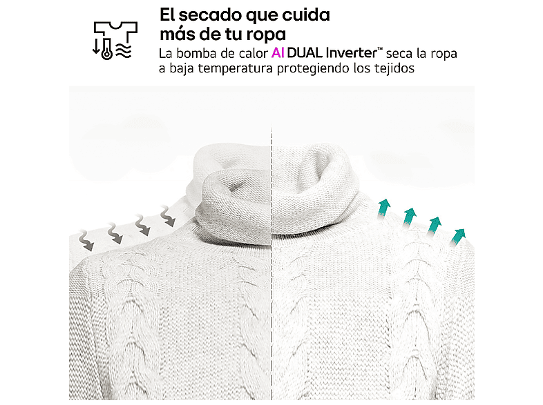 LG Secadora bomba de calor en color Blanco — 9 kg y 12 programas — foto 10