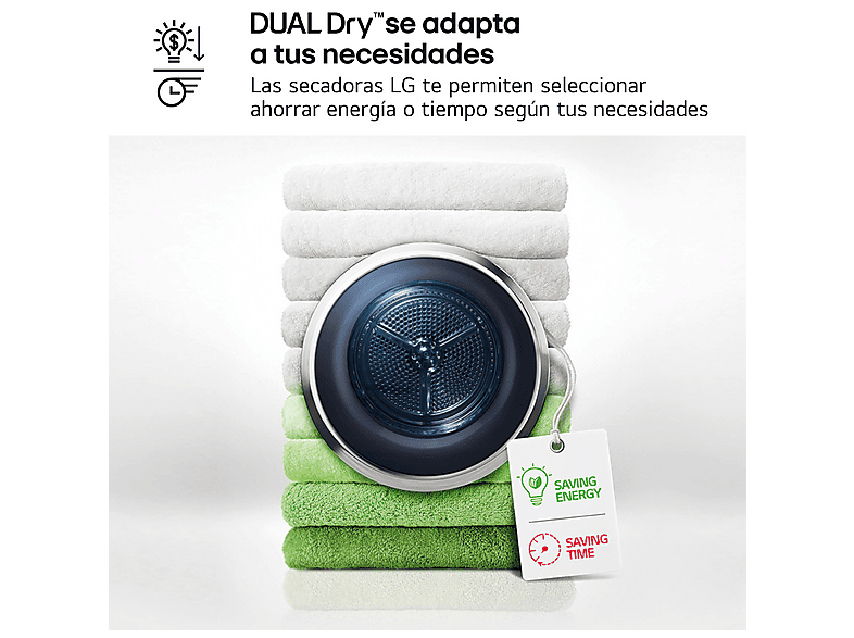 LG Secadora bomba de calor en color Blanco — 9 kg y 12 programas — foto 12