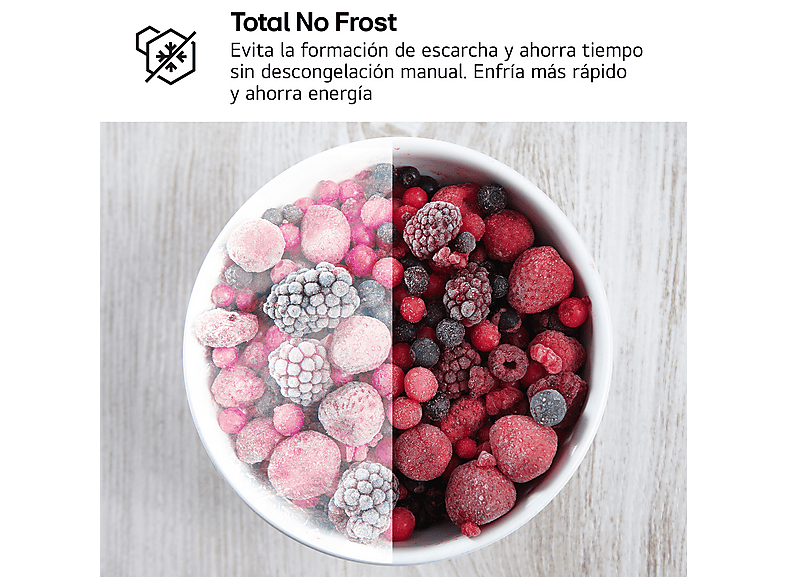 Frigorífico una puerta LG en color Acero negro mate antihuellas, No Frost — foto 7