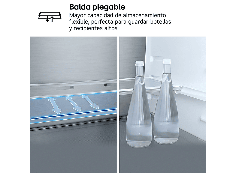 Frigorífico una puerta LG en color Acero negro mate antihuellas, No Frost — foto 10