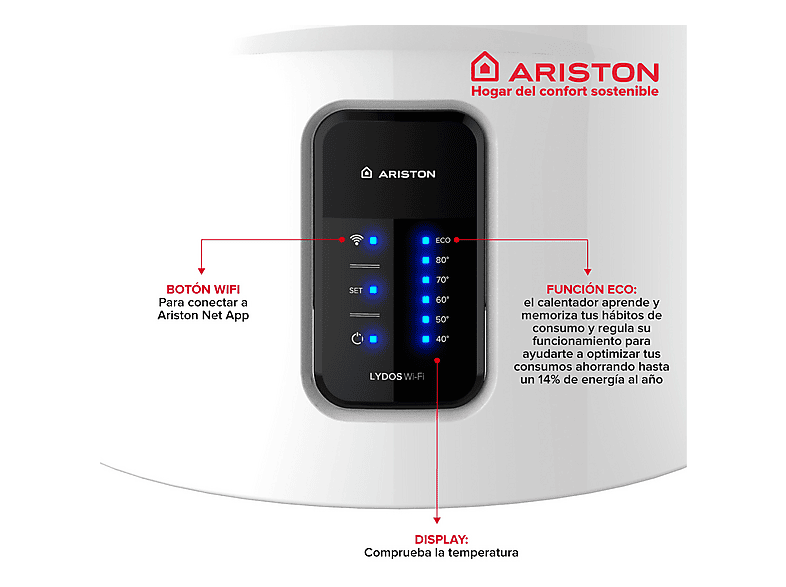 Termo Eléctrico ARISTON — 100 l y Electrónico — foto 4
